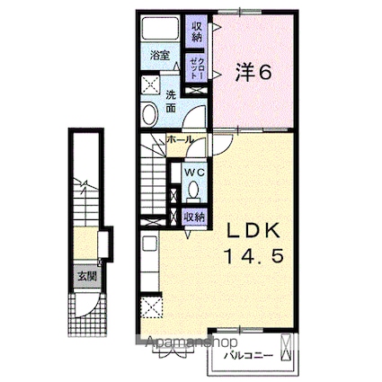 ミレ　グランデ　Ⅱ[1LDK/52.04m2]の間取図