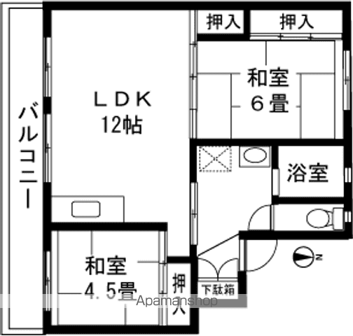 ビレッジハウス小千谷2号棟の間取り写真