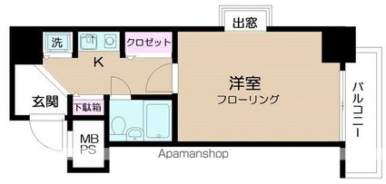 日神パレステージ吉祥寺[1K/19.03m2]の間取図
