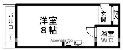ミタライマンション[1R/20m2]の間取図