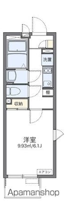 レオネクストＴＡＫＡＲＡＤＡⅡ[1K/21.11m2]の間取図