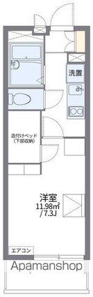 レオパレスベイ＆ジュニ[1K/20.81m2]の間取図