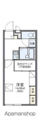 レオパレス向陽[1K/23.18m2]の間取図