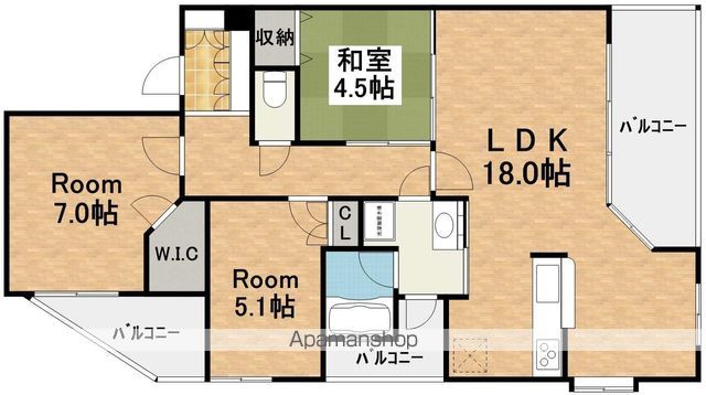 CITY SPIRE夕陽丘の間取り写真