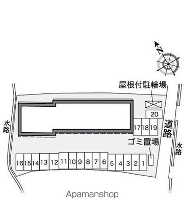 レオパレスゆうき[1K/28.02m2]の配置図