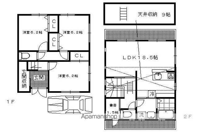京阪電気鉄道鴨東線 出町柳駅 徒歩16分 2階建 築11年の間取り写真