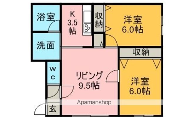 カーサフェリーチェIIの間取り写真