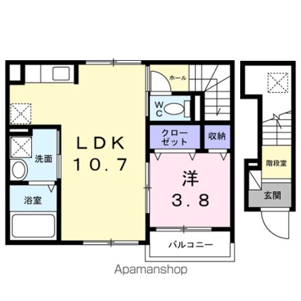 メゾン　ノブレス[1LDK/41.63m2]の間取図