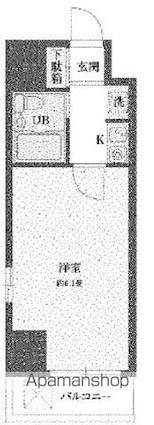 ＳーＦＯＲＴ錦糸町[1K/20.18m2]の間取図