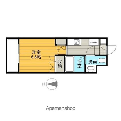 レジディア錦糸町[1K/20.3m2]の間取図