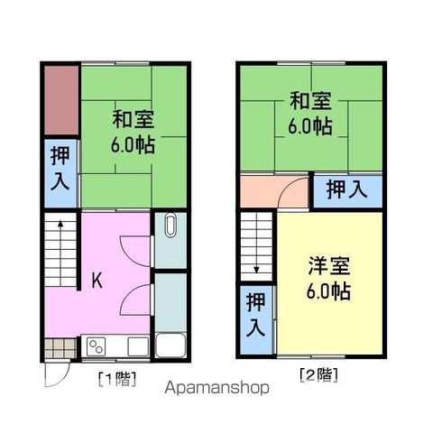 白木アパートの間取り写真
