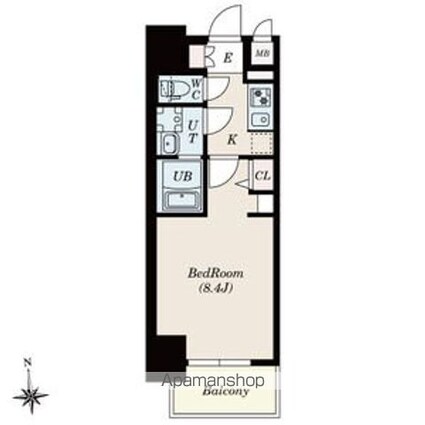 ＳーＲＥＳＩＤＥＮＣＥ尾頭橋ｂｅａｕｔｅ[1K/25.98m2]の間取図