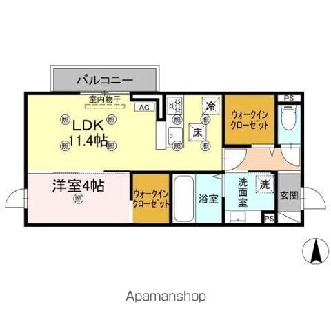 クランツ古川西 A棟の間取り写真