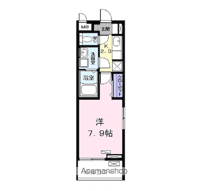 Ｌｉａｎ（リアン）[1K/26.09m2]の間取図
