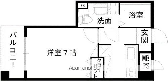 レジディア熊本辛島の間取り写真