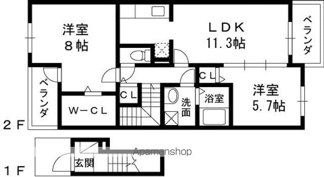 ジャン&Tの間取り写真