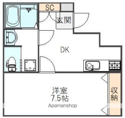東京都中野区本町３丁目[1DK/26m2]のその他内装