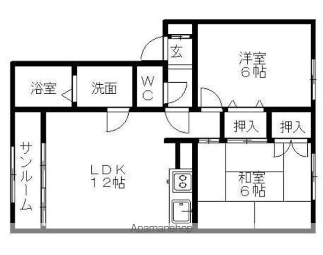 ハイセレール神田[2LDK/52.27m2]の間取図