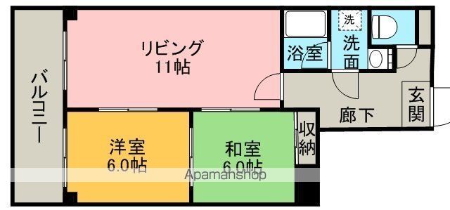 橘屋ビルAMDEの間取り写真