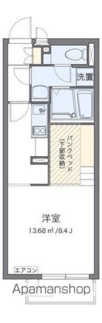 ミランダＮＯＷＡ[1R/26.08m2]の間取図