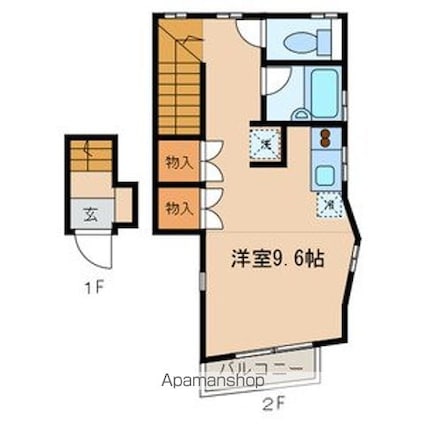 東京都新宿区下落合４丁目[1R/30.89m2]の間取図