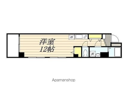 ロクス岡崎[1R/29.16m2]の間取図