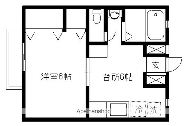 船橋市習志野台のアパートの間取り