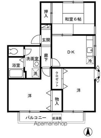 ドミールカタノの間取り写真