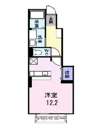 メゾン・ドゥ・シャルマン弐番館[1R/32.9m2]の間取図