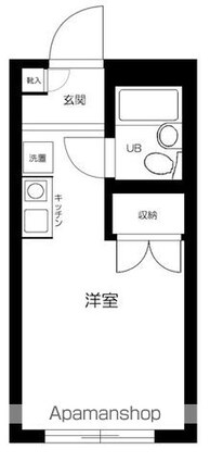 Ｓｅｒａ．Ｕ笹塚[1R/15.74m2]の間取図