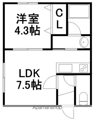 アズーリ中の島参番館の間取り写真