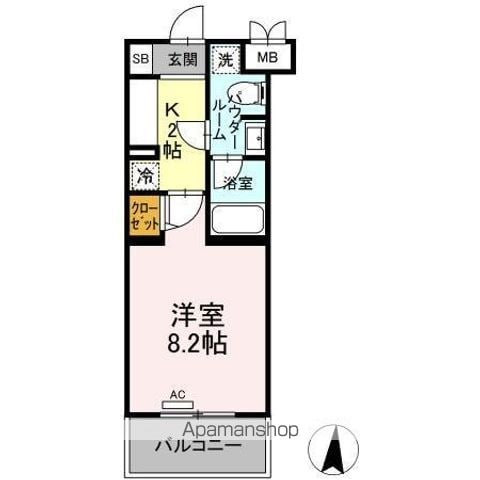 ファンディ平塚の間取り写真