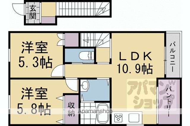 RENOSTAY京都嵯峨デザイナーズAPの間取り写真