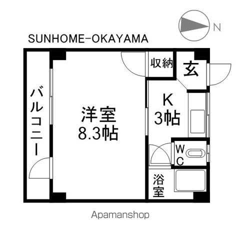 サンジェルマン富田町の間取り写真