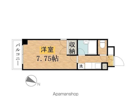 ＳーＦＯＲＴ八王子[1K/21.68m2]の間取図