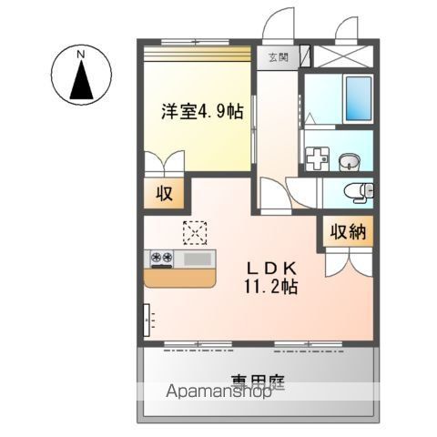 ＷＩＳＴＥＲＩＡ　六条　Ⅰの間取り