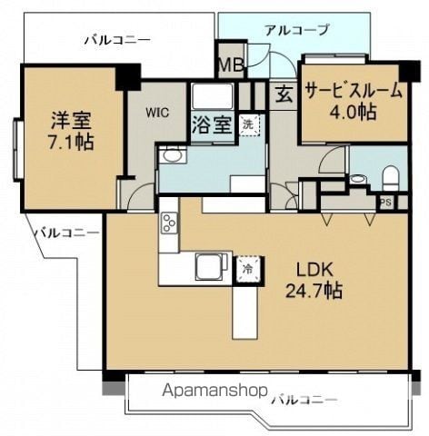 アーバンコート己斐本町の間取り写真