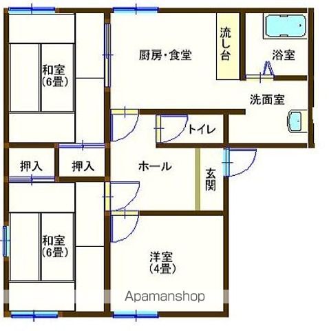 ラフォーレ山川IIの間取り写真