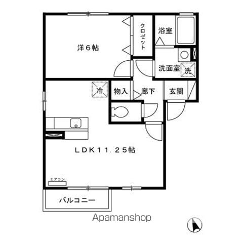 リビングタウンYOUTH F棟の間取り写真