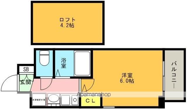 エステムコート三宮駅前ラ・ドゥーの間取り写真