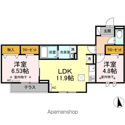DーRESIDENCE府中桜通りの間取り写真