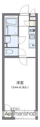クレイノｃｅｓｈｉｎ[1K/24.41m2]の間取図