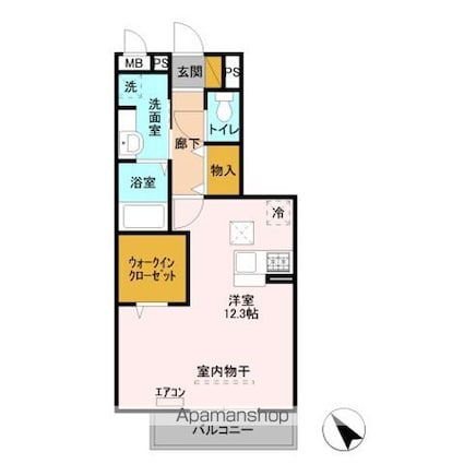 Ｔｒｙａｌｌ[1R/37.09m2]の間取図