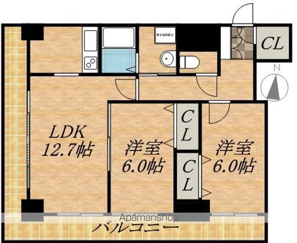 ティアラタワー中島倶楽部の間取り写真