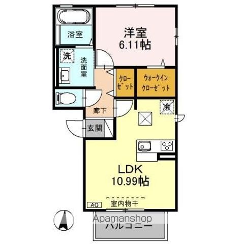 コスモス Aの間取り写真