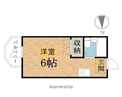 メゾンファミーユ[1R/18.9m2]の間取図