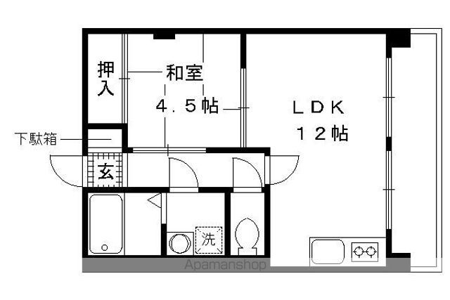 北野マンションの間取り写真