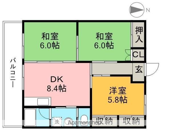 ハイツフジオの間取り写真