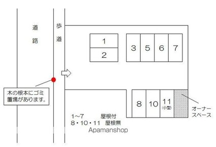 香川県高松市天神前[2K/29.76m2]の配置図
