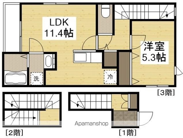 LOUVRE西中新田の間取り写真
